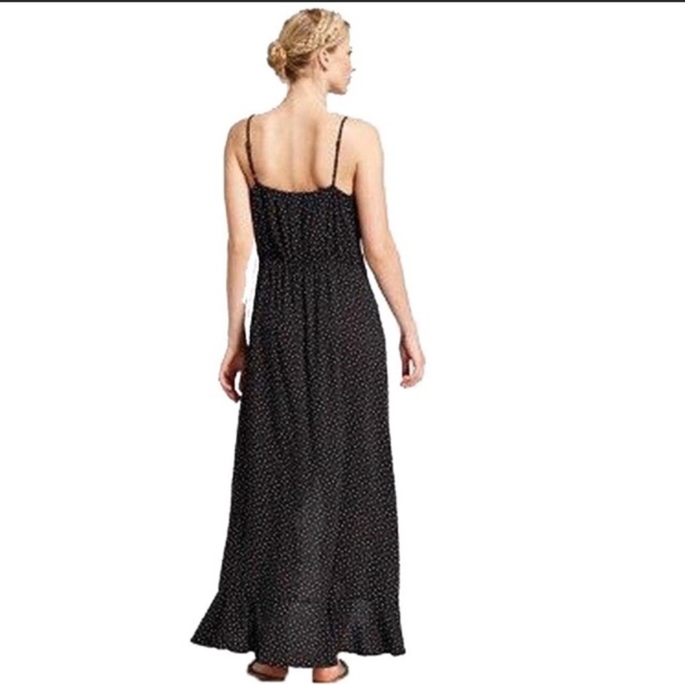 Xhileration Black Polka Dot Slip Dress Sz XS Whimsigoth Witch Coquette Camisole - Picture 2 of 11